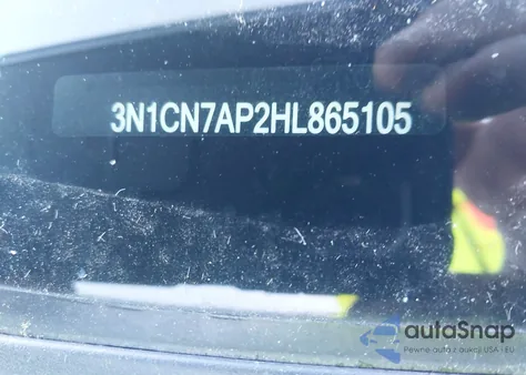 2017 Nissan Versa 1.6 Sv из США, поврежденный, VIN 3N1CN7AP2HL865105